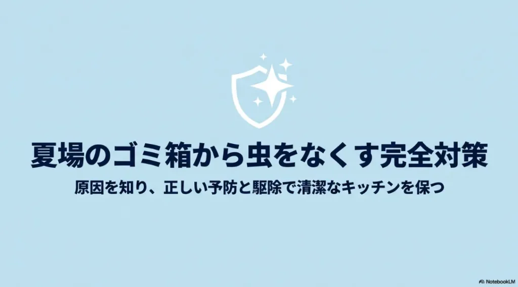 夏場のゴミ箱から虫をなくす完全対策