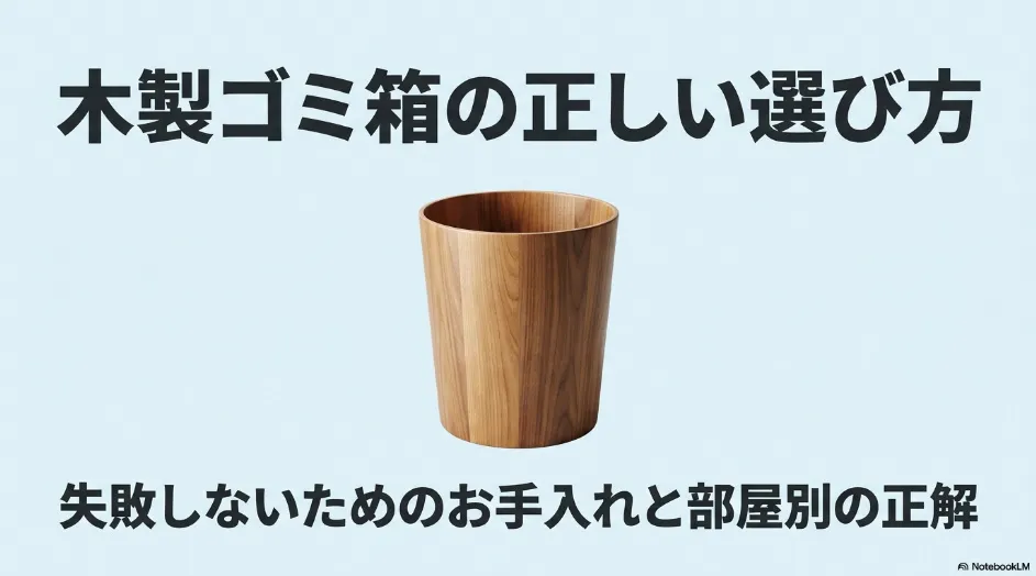 木製ゴミ箱の正しい選び方と失敗しないためのお手入れ